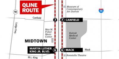 Detroit tramvajų žemėlapyje
