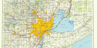 Detroitas, JAV) žemėlapio
