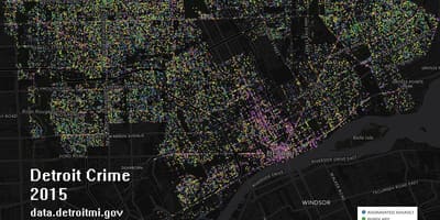 Detroit nusikaltimų žemėlapis